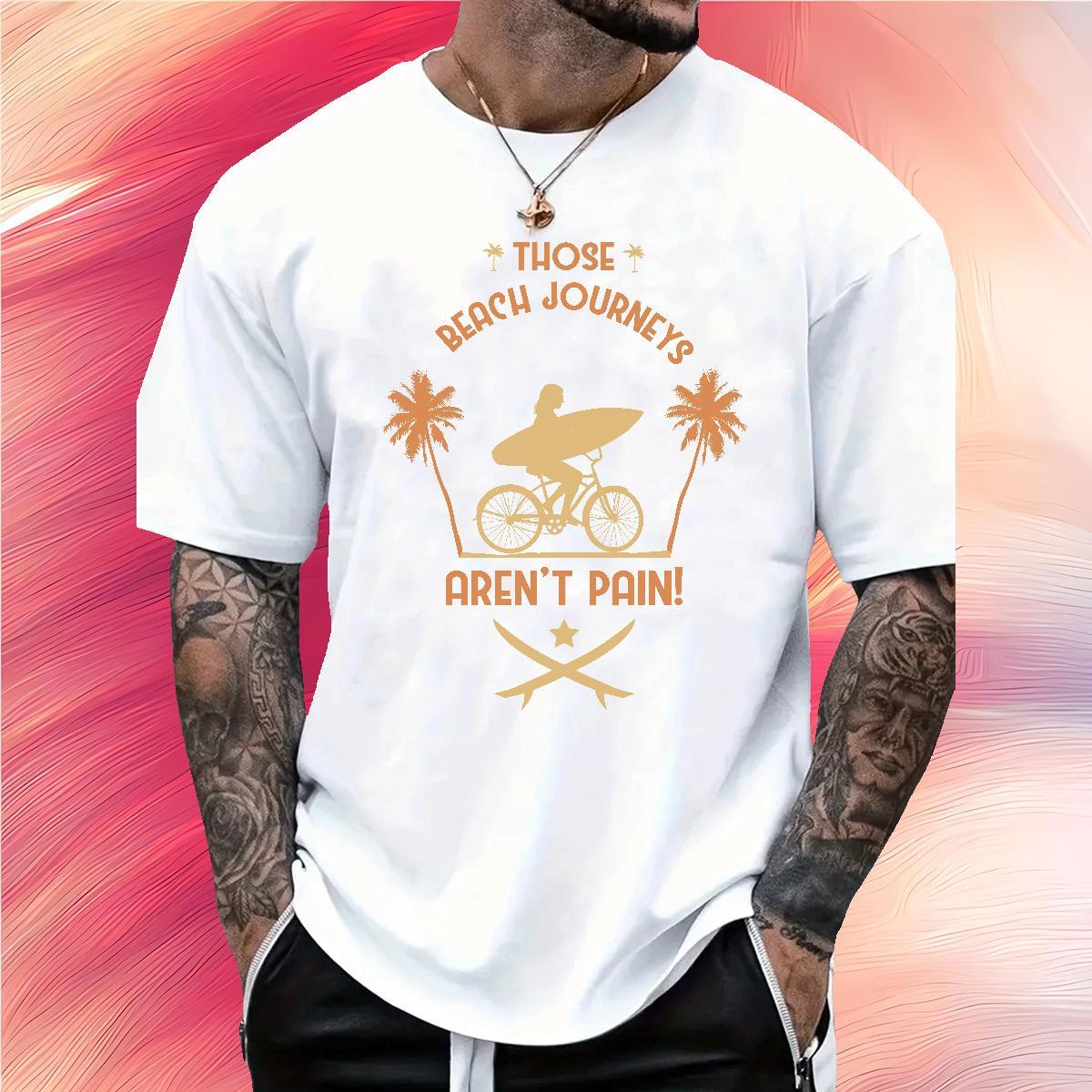 Free Shipping beach 230g 100% Cotton Men Tshirts Sports Casual Breathable Crew Neck Man T Shirts Wholesale Custom Big Size Top Tees