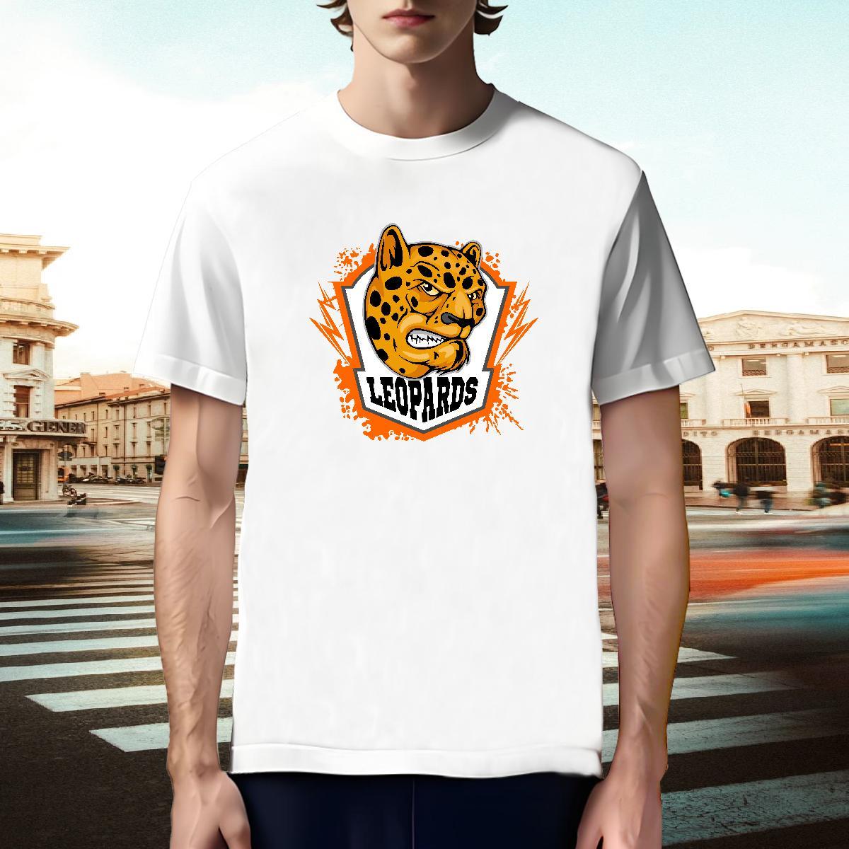 Brand Man T Shirts leopard Breathable Street Wear Skull 230g Cotton Tshirts Classic Polos