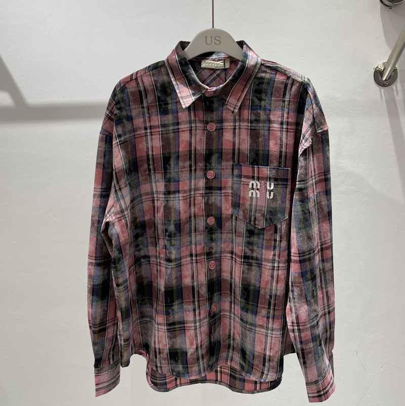 Designer Womens Shirt Luxury Classic Style Stripes Multicoloured Check Shirts Fashion Many Colors Everyday Wear DJD2408205