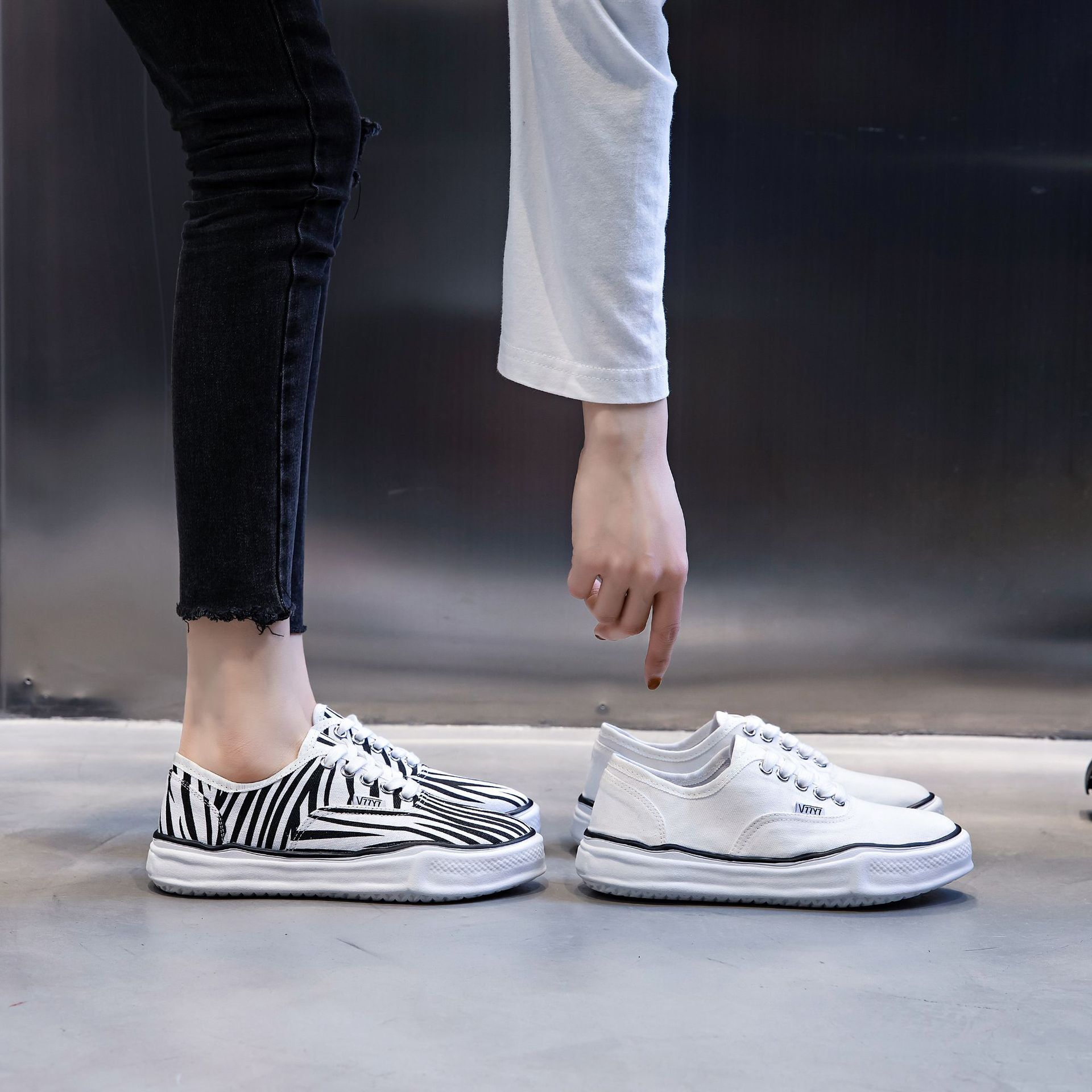 Ddmysports Top Layer Pig Leather Lining Casual Single Shoe Spring And Summer New Sports Flat Bottomed Women S Shoes Running Breathable Small White OUT