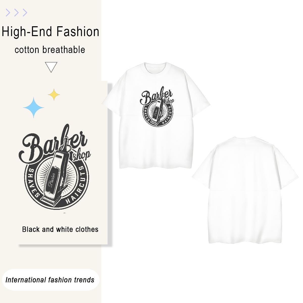 High Quality tool 230g 100% Cotton Tshirts Hip Hop Breathable Soft T Shirt For Man 2024 DIY DIY Printed Clothings