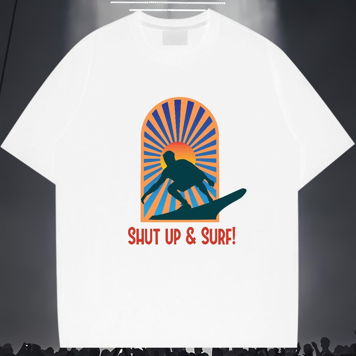 Classic sea 230g 100% Cotton Mens Tshirts Casual Breathable Crew Neck T shirt Customized White Plus Size Tops Shirt