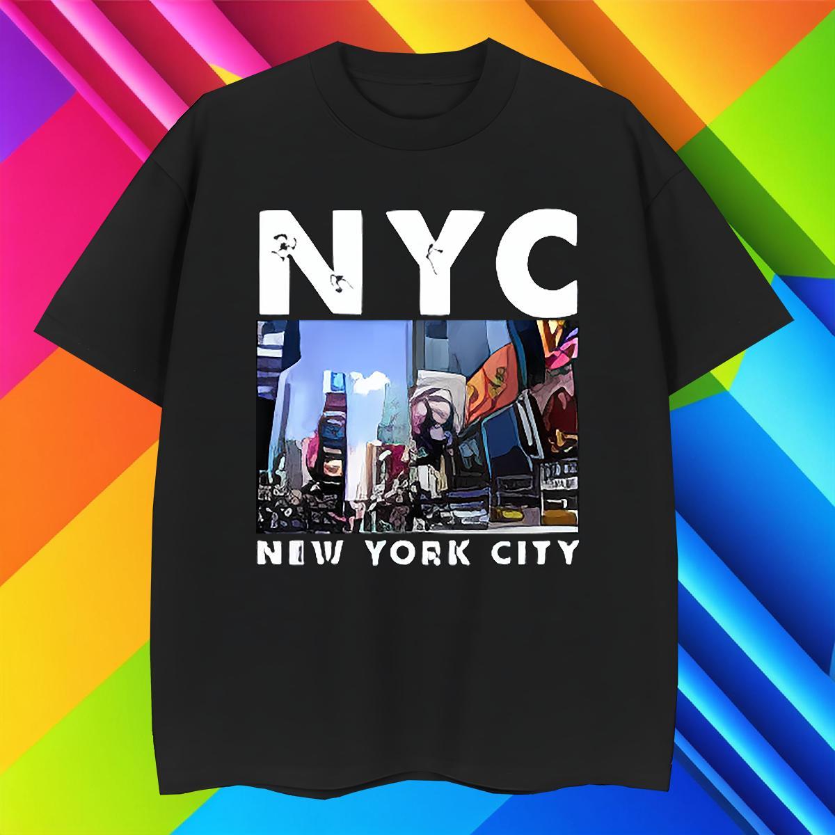 Popular New York 230g 100% Cotton Men Tops Tees Hip Hop Street Breathable Crew Neck Men T Shirts Fashion Designer Oversized 4XL Polos