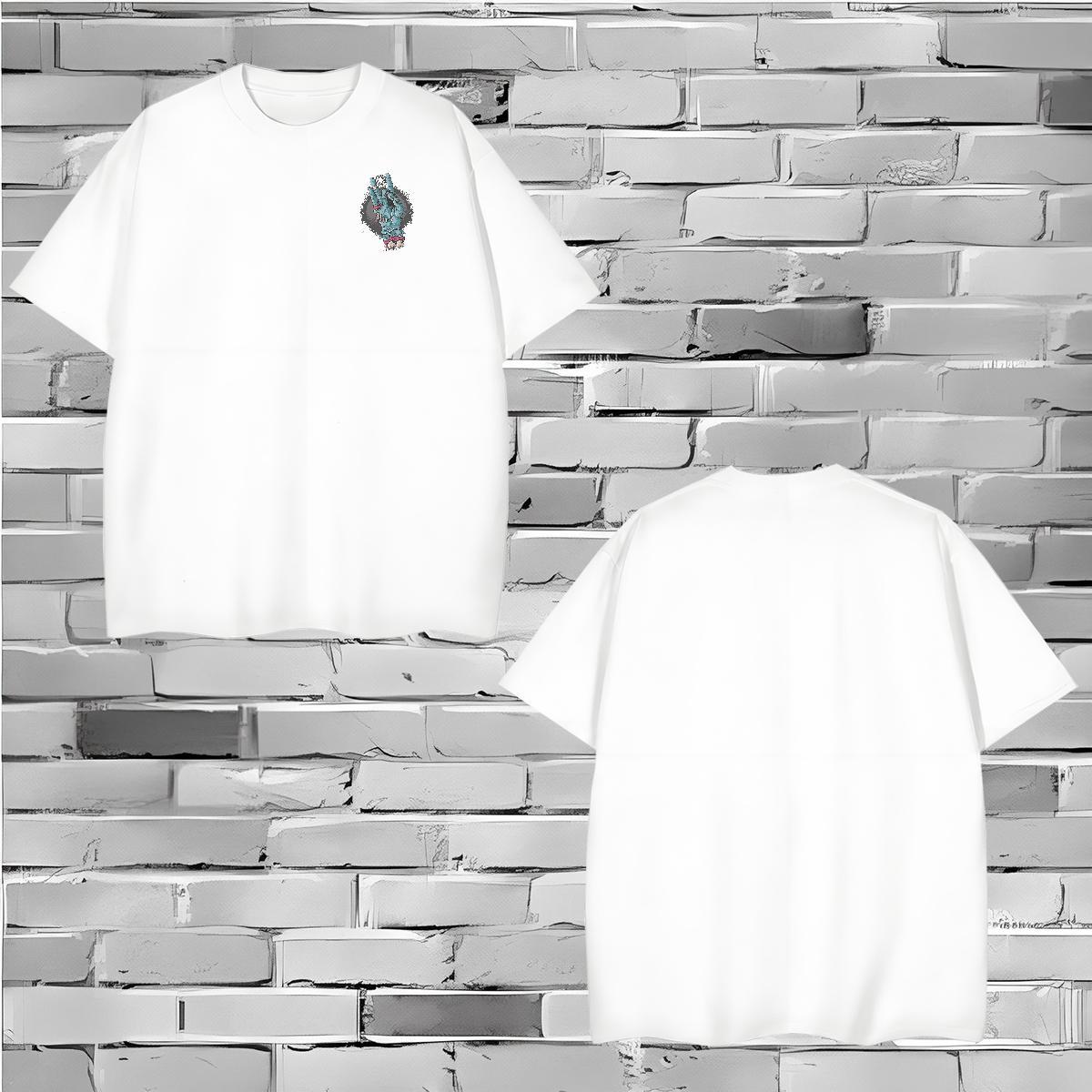 Casual New Tshirts Halloween Summer Casual 230g 100% Cotton Polos Short Sleeve Soft Loose Men T Shirts Custom Printed