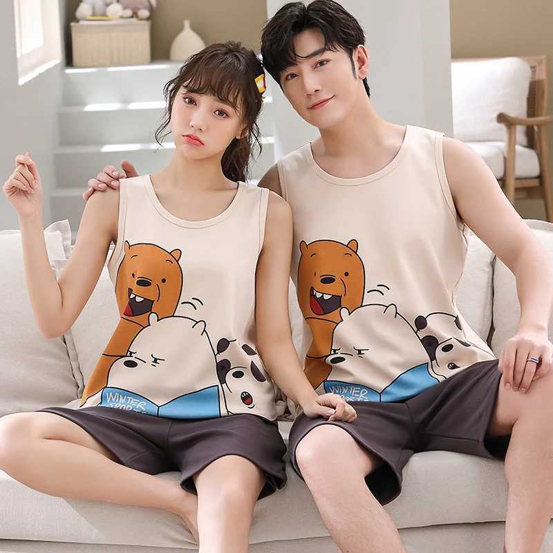 Sleepwear Sin Chan Mens Sleepwear Sin Chan Cotton Summer Short Japanese Couple Sleepwear 2022W240719