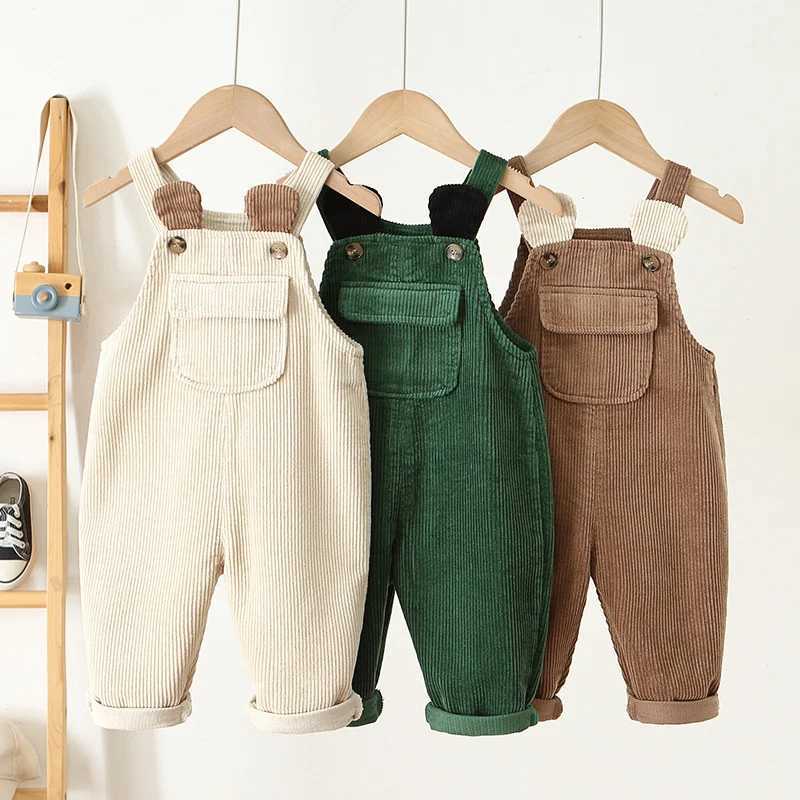 Baby jacket boys girls pants baby cotton jumpsuit casual spring toddler jacket girls casual flower crown Trouser New W240806