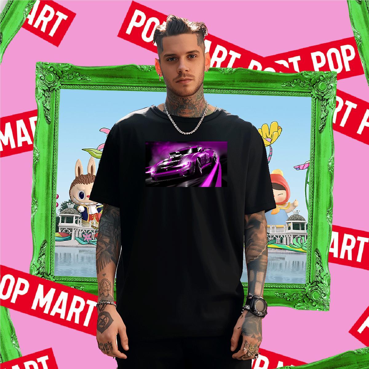 High Quality car 100% Cotton 230g Couples T Shirts Hip Hop Street Breathable Crew Neck Men T Shirts Custom Custom Big Size Tops