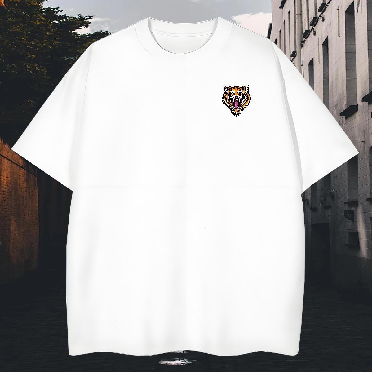 Classic Tshirt for Man Woman Beach 230g Cotton Plus Size Custom Breathable Short Sleeve ferocity T Shirts Men Customized Tee Shirt