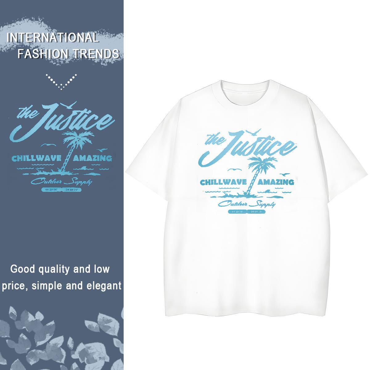 Factory Direct Couples T Shirts Casual Sport Crew Neck Tee Shirt Female 230g Pure Cotton tree Black Oversized T-Shirts for Women