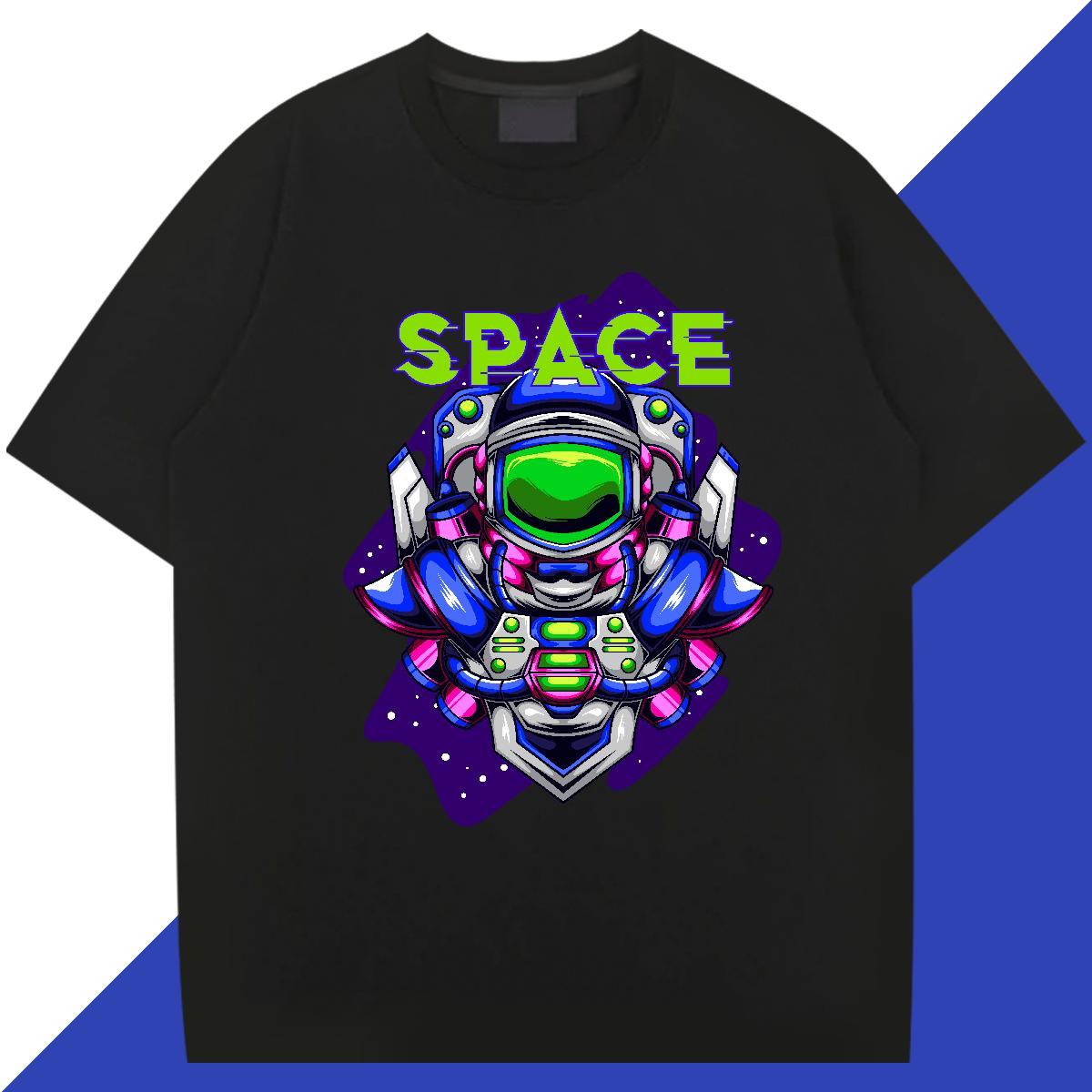 High Quality ET 230g 100% Cotton Men Clothes T-Shirt High Street Hip Hop Breathable Short Sleeve Man T Shirts Brand DIY Printed Tee Shirt