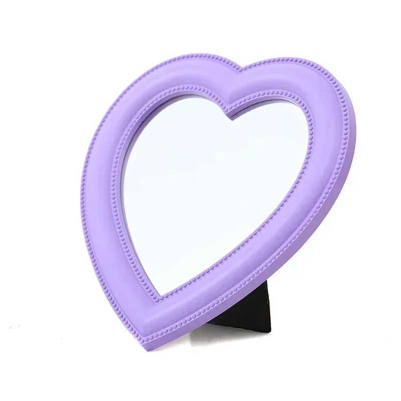 Heart Mirror Cosmetic Mirror Decorative Mirror Girl Heart Student Dormitory Mirror Home Decor Living Room Decoration Wall Decor Y240819