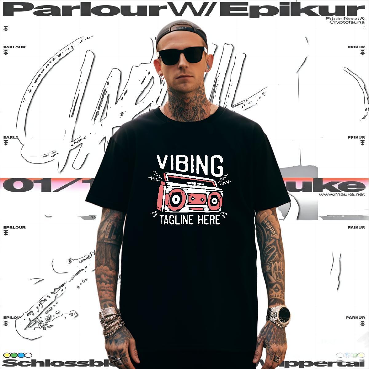 Classic letter Mens T Shirts Street Men Tshirts 100% Cotton 230g Factory Direct Breathable Short Sleeve Custom Printed Tee Shirt