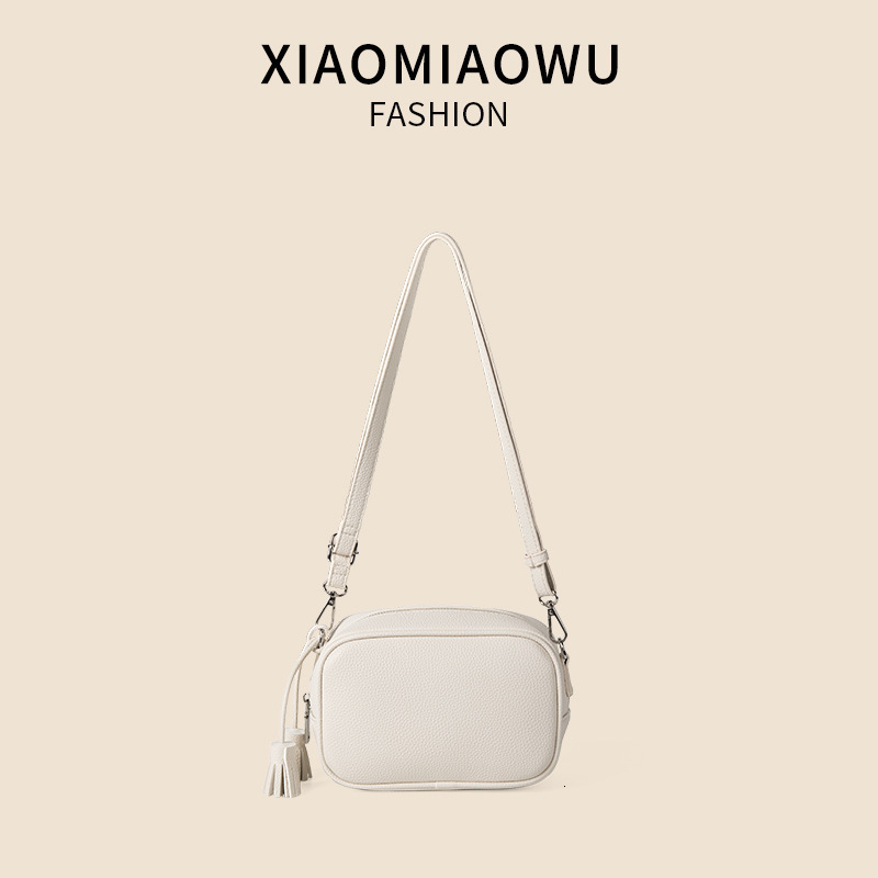 2024 Summer Tassel Box Crossbody Women's Simple and High end Fashion Style Single Shoulder New Small Square Bag