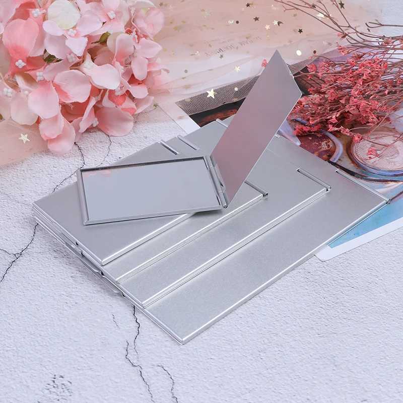 5 Sizes Pocket Rectangle Makeup Folding Mirrors Ultra-thin Folding Make Up Mirror Personalised Portable Compact Cosmetic Mirror Y240819