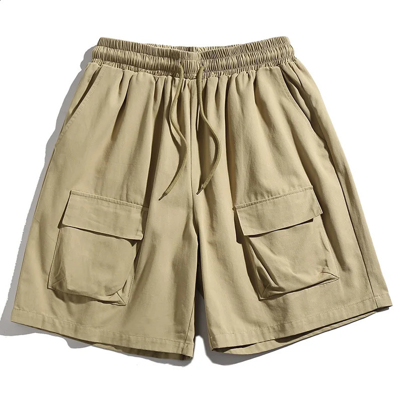 Night three sided shorts mens summer fullcolor cotton multi pocket casual five piece pants 240819