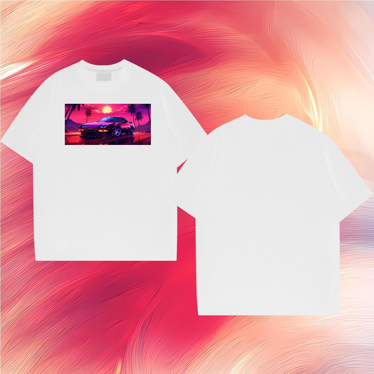 Free Shipping car 100% Cotton 230g Men Tops Tees Outdoor O Neck Short Sleeves T Shirts Men Wholesale Oversized 4XL Tees Shirts