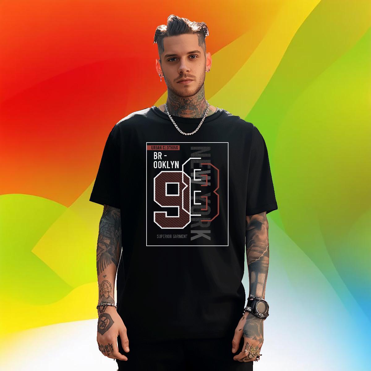 Popular 9 230g Cotton Men Tshirts Beach Round Neck Short Sleeve Mens T Shirts Casual New Black Oversized Tee Shirt