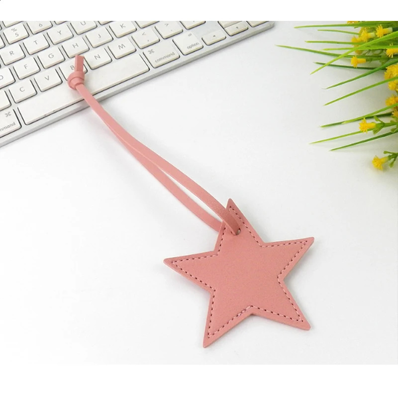 Free Start Five Star Leather Bag Pendant PU Gift Buckle Keychain 240820