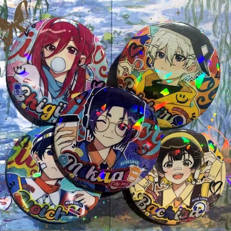 Blue Lock Isagi Yoichi Bachira Meguru Chigiri Hyoma Brooches Icon Badge Brooch for Backpack Clothing Gifts W240815