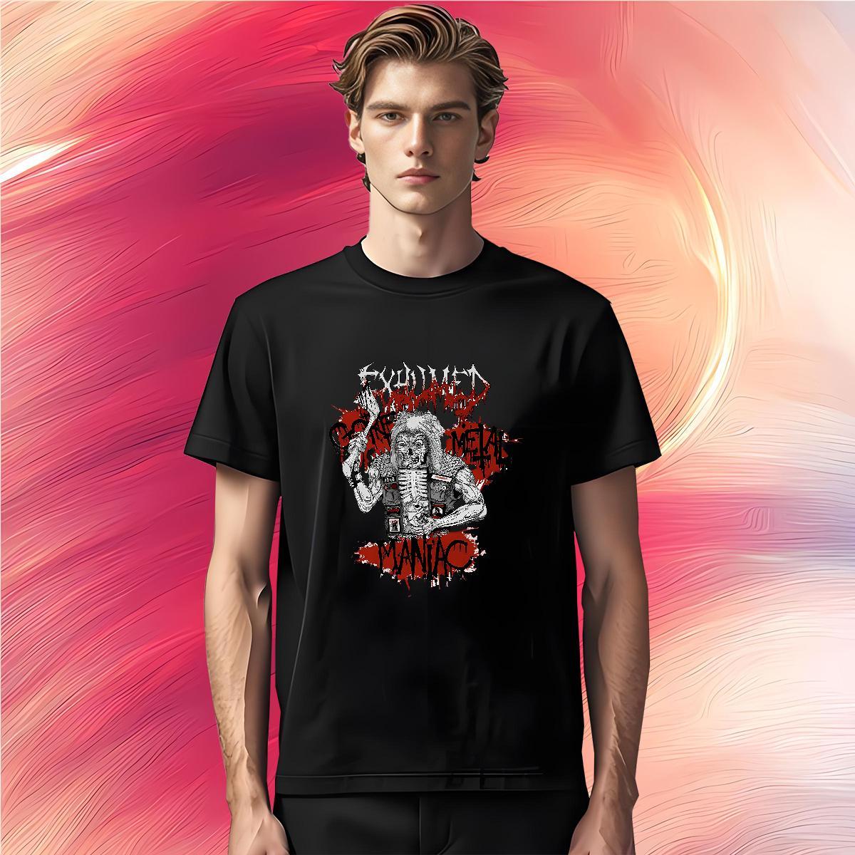 T-Shirts 230g 100% Cotton scary Beach Breathable Crew Neck Plus Size Custom Mens Tshirts Fashion Casual Brand Clothes