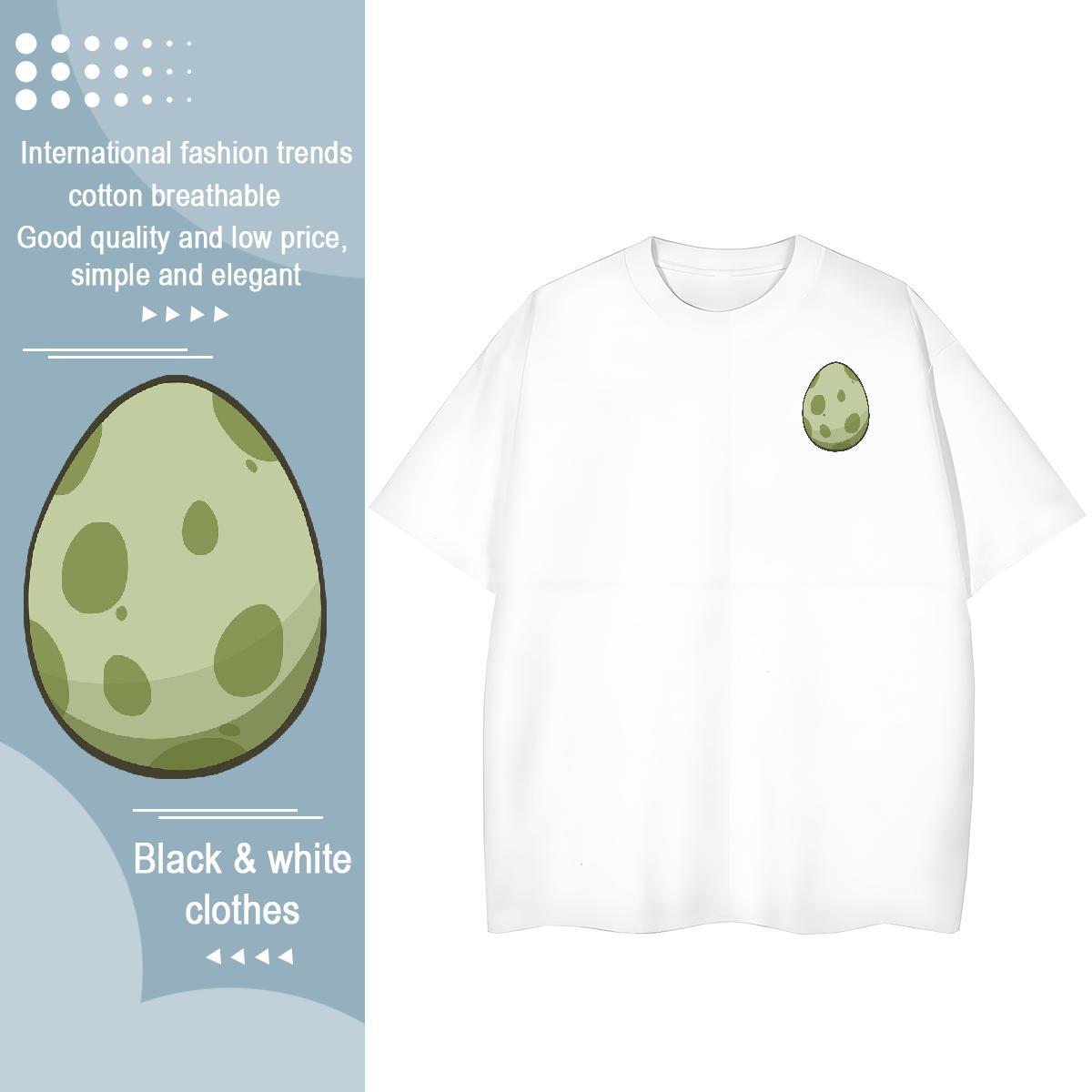 Designer Fashion Men Tshirts dinosaur egg Hip Hop Street 230g Cotton Tees Shirts O-Neck Short Sleeve Popular T shirt Plus Size Custom