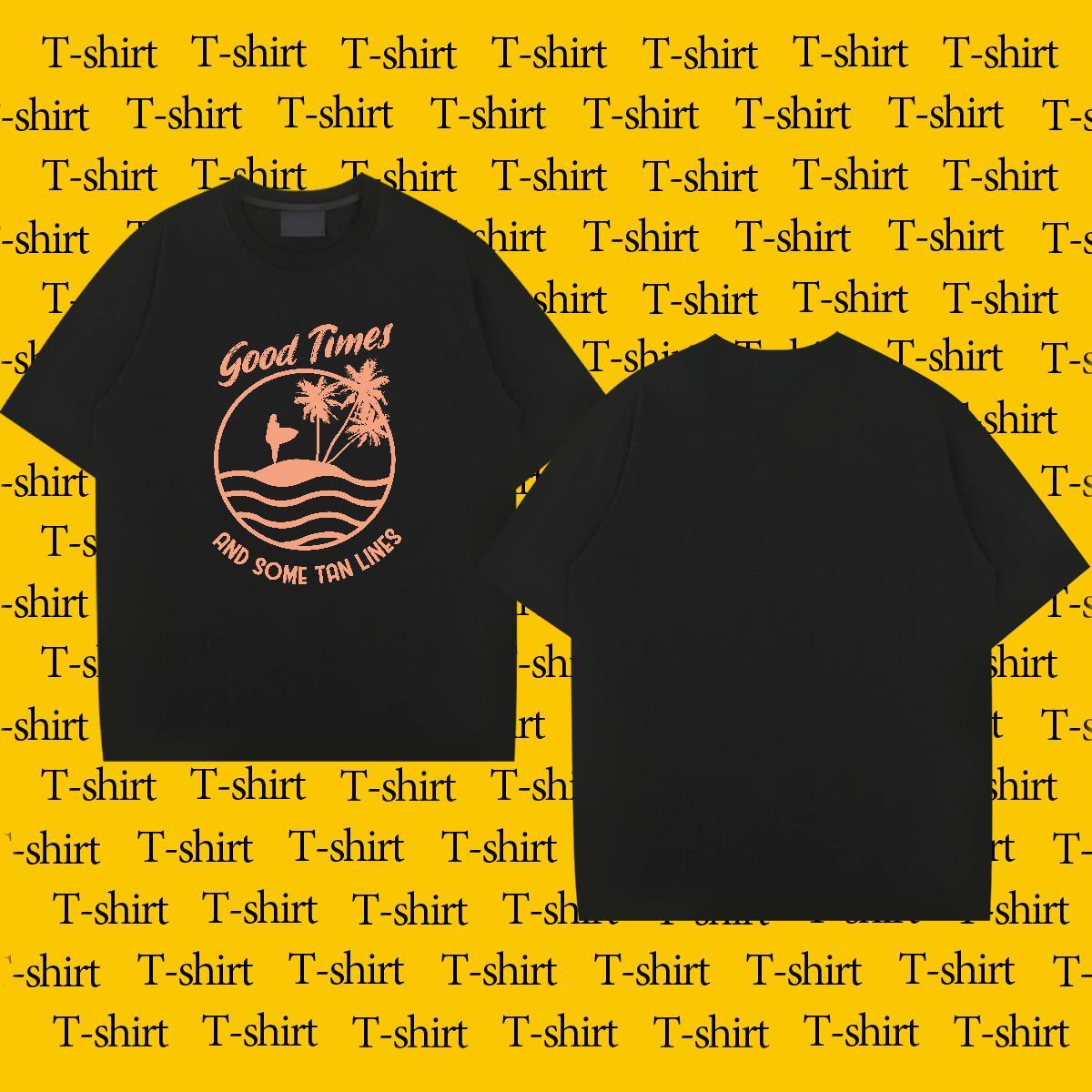 High Quality beach 230g Cotton Men Tshirts Daily Wear Breathable Crew Neck T-Shirts Fashion Design Anime Print Tees Shirts