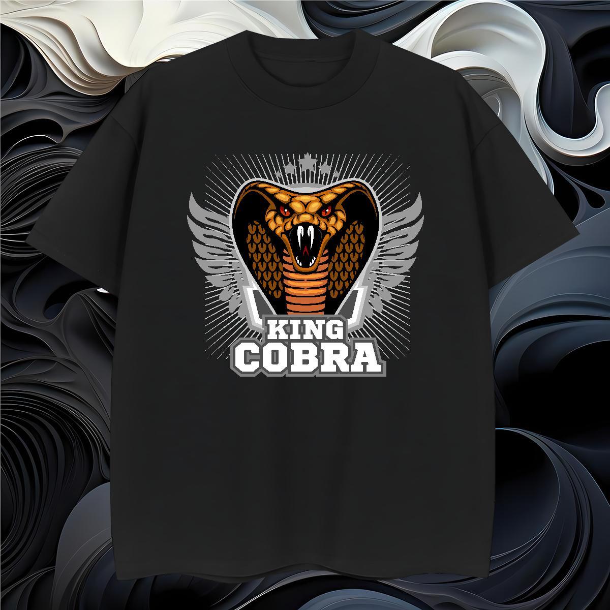 Free Shipping Men T Shirts cobra Breathable Short Sleeve Street wear Hip Hop Custom Big Size 230g Cotton Tshirts Stylist Tops Shirt