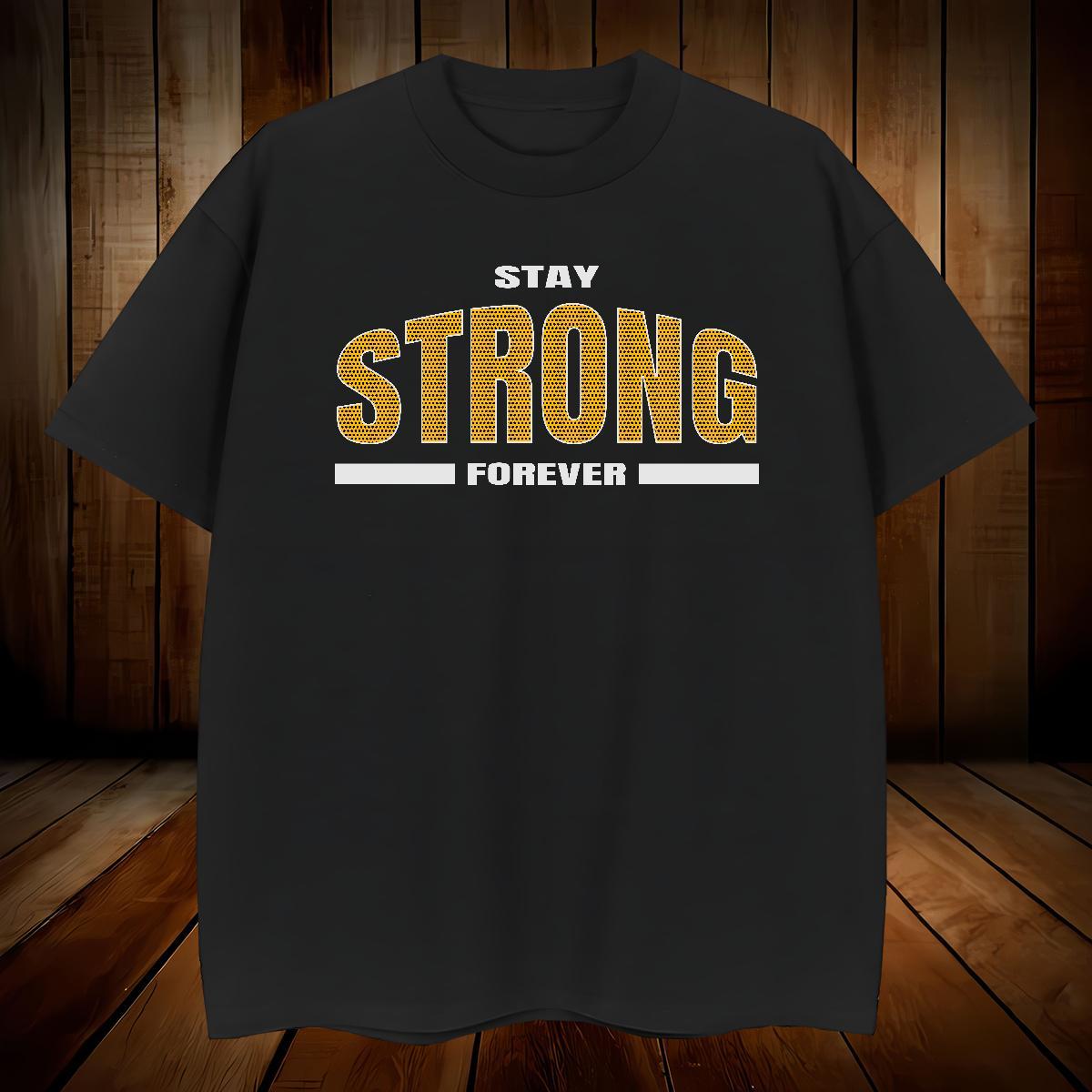 Unisex strong T-Shirts Hip Hop Street Men Clothes T-Shirt 230g 100% Cotton 2024 New Breathable Crew Neck Custom Big Size Tshirts