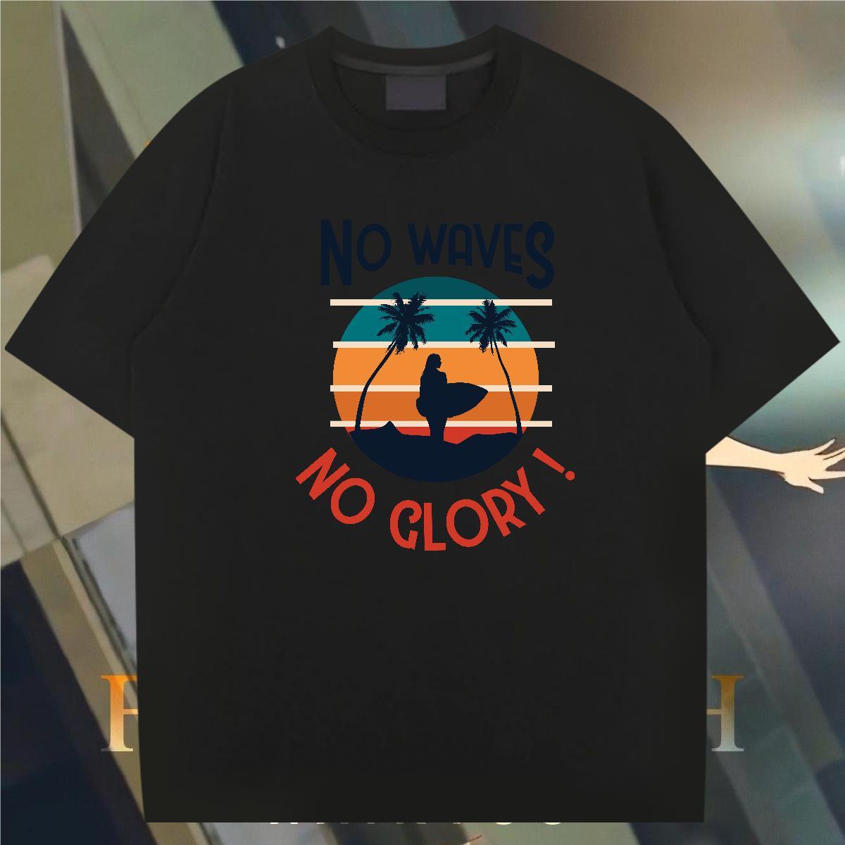 High Quality sea 230g 100% Cotton Couples T Shirts Spring Summer Crew Neck T-Shirts Factory Direct DIY Printed Tops Shirt