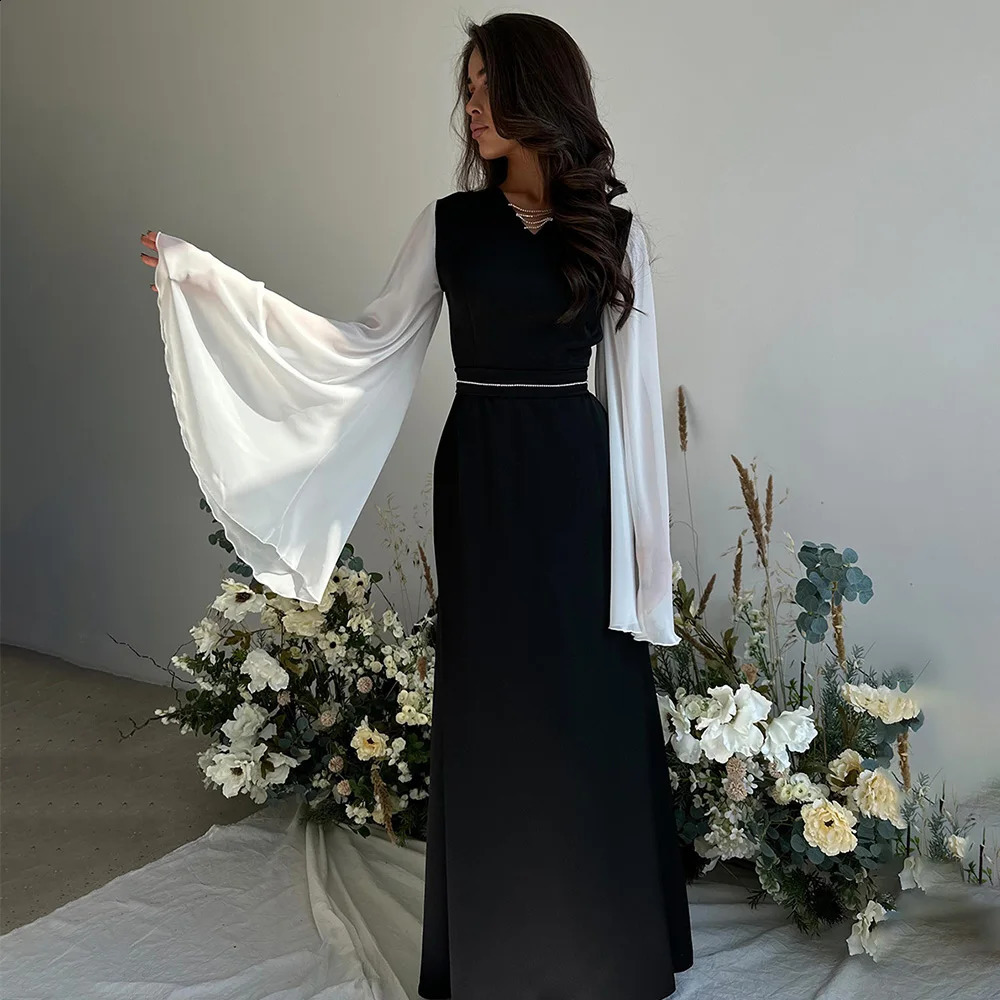 Long Dresses Women Spring Summer Flying Sleeve V Neck Dress Female French Elegant Fashion Vintage Slim Party Evening Dress 240819