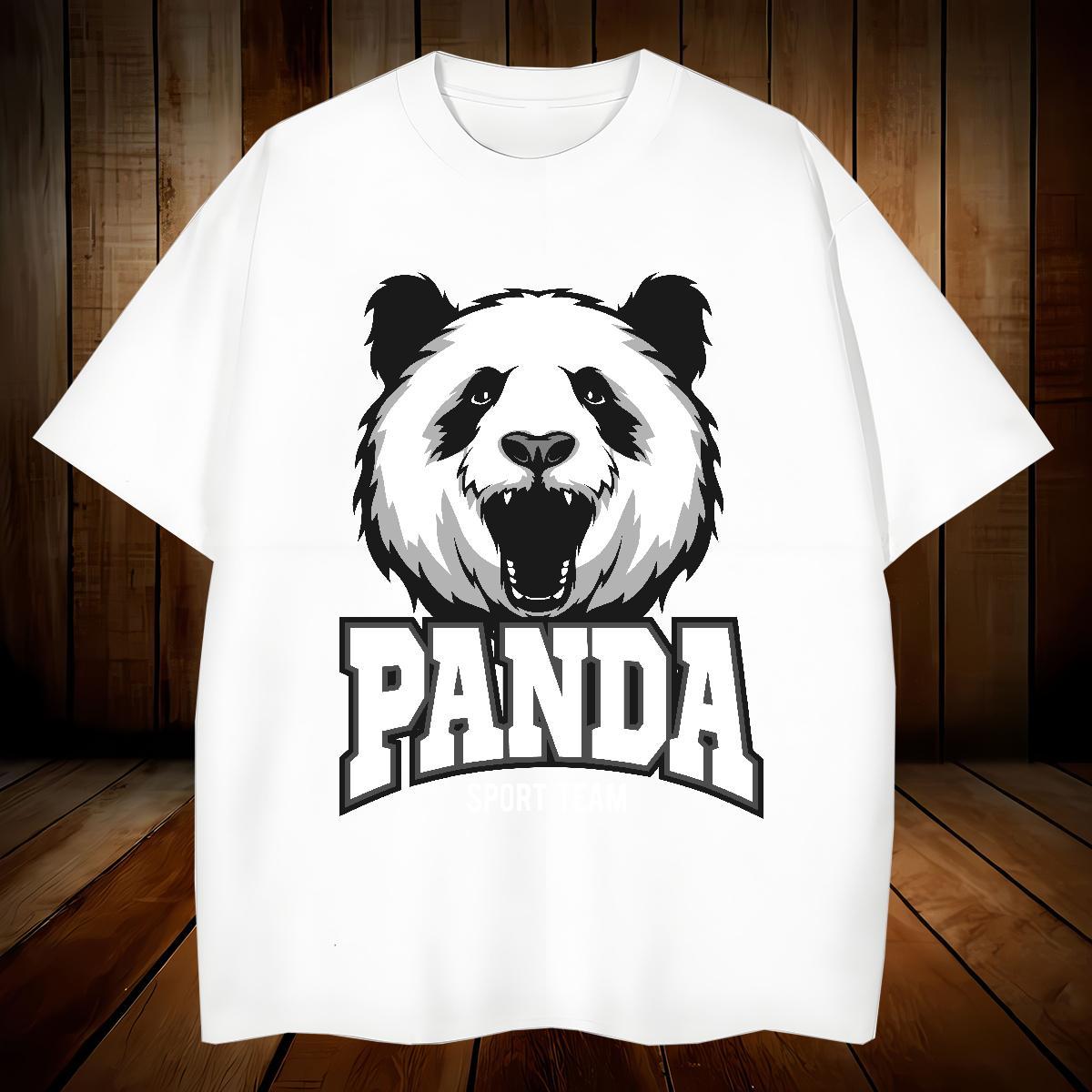 Free Shipping Mens T Shirts panda O Neck Short Sleeves Spring Summer Anime 100% Cotton 230g Tshirt for Man Woman Designer Wear