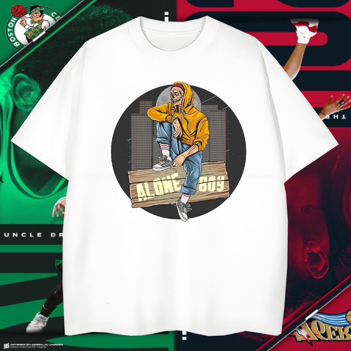 T shirt 230g 100% Cotton halloween Street wear Hip Hop Crew Neck Breathable Cartoon Printing L-4XL Couples T Shirts Factory Direct High Quality Tops