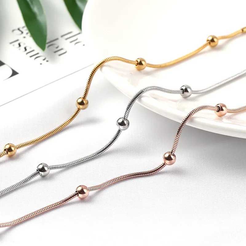 Get Lucky Snake Bone Ankle Bracelet Stainless Steel Ankle Bracelet Leg Ankle Bracelet W240815