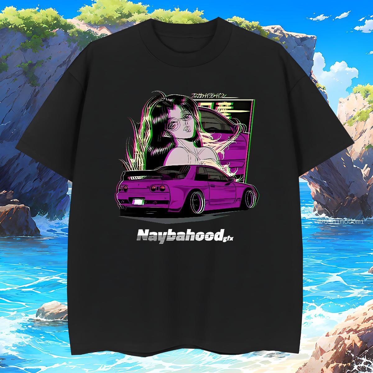 Popular car 230g 100% Cotton Men Clothes T-Shirt Sport Breathable Men T Shirts Fashion DIY Anime Tees