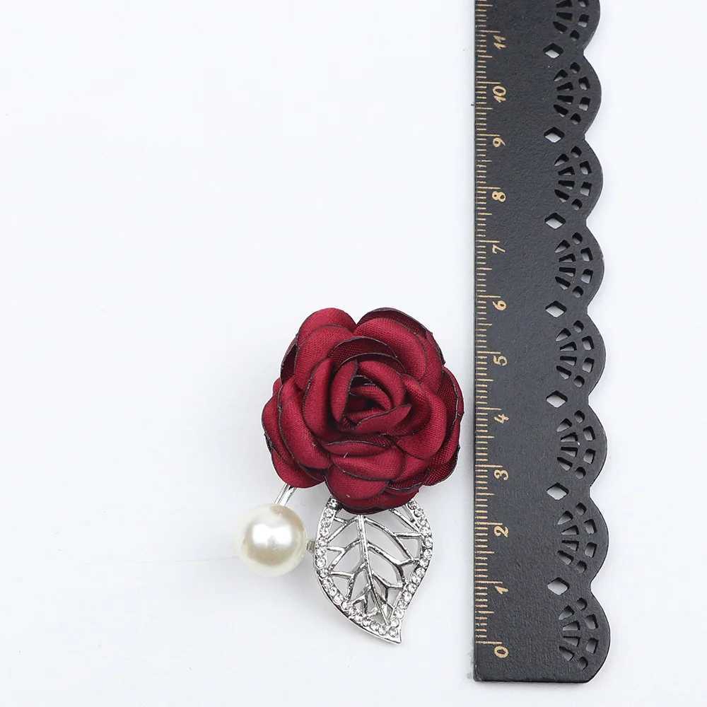 Red Royal Blue Rose Brooch Womens Jewelry Brooch Bridal Brooch Collar Brooch Corset Coat Accessories W240815