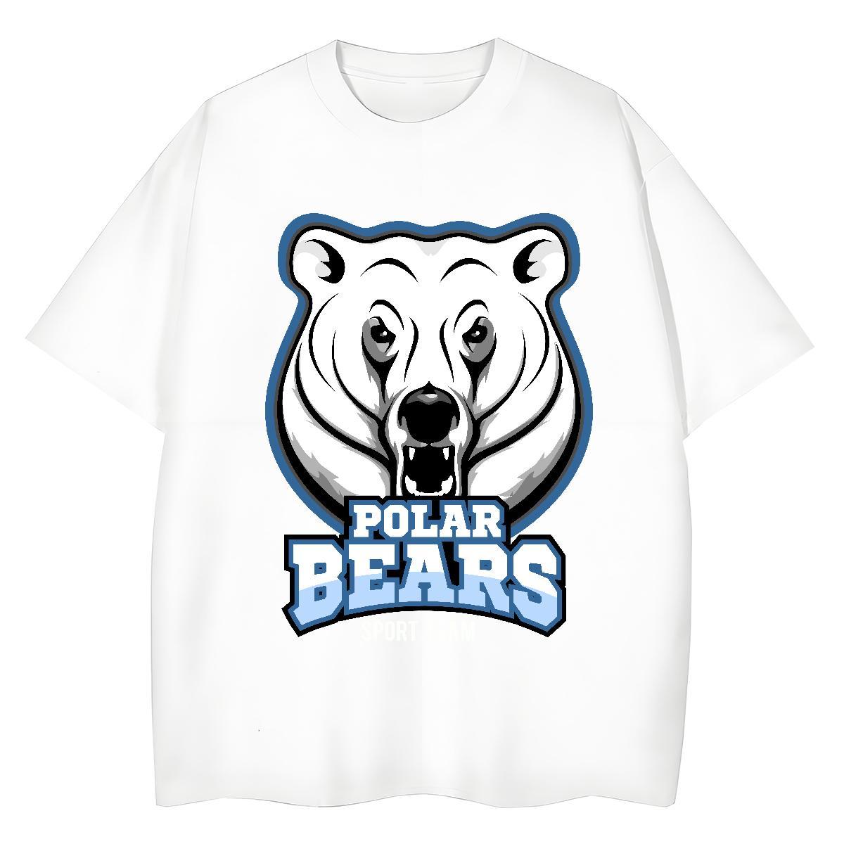 Brand T-Shirts bear Short Sleeve Soft Spring Summer Graphic 230g Cotton Men Clothes T-Shirt Custom Top Tees