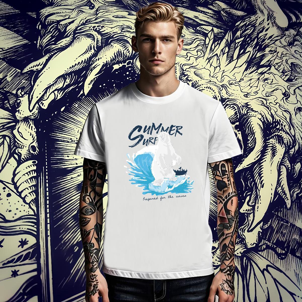 Factory Direct Tshirts bear Daily Wear 230g Cotton Tee Shirt Breathable Soft Unisex Men T Shirts Skull