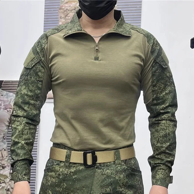 RU Camo Waterproof 3 Pcs Sets Men Winter Fleece Hooded JacketBreathable Long Sleeve TshirtsStraight Cargo Pant Soft Shell Suit 240819