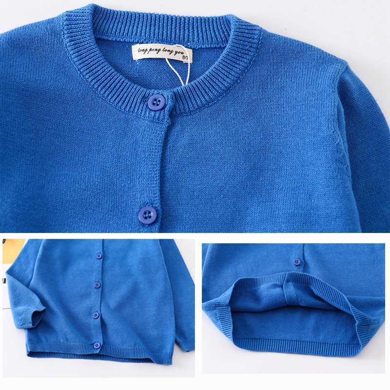 1 2 3 4 5 6 Years Spring Autumn Knitted Cardigan Sweater Children Clothing Toddler Girl Sweaters Kids Outerwear Baby Boy ClothesXJ240819