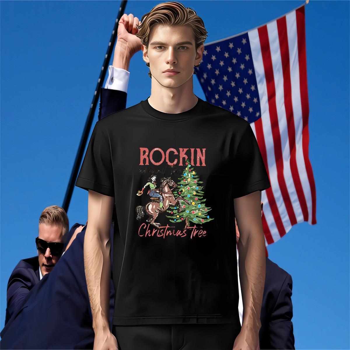Designer Fashion Chrismas Couples T Shirts 100% Cotton 230g T-Shirts Asian Size Outdoor Breathable Crew Neck Loose Fit Tops Shirt