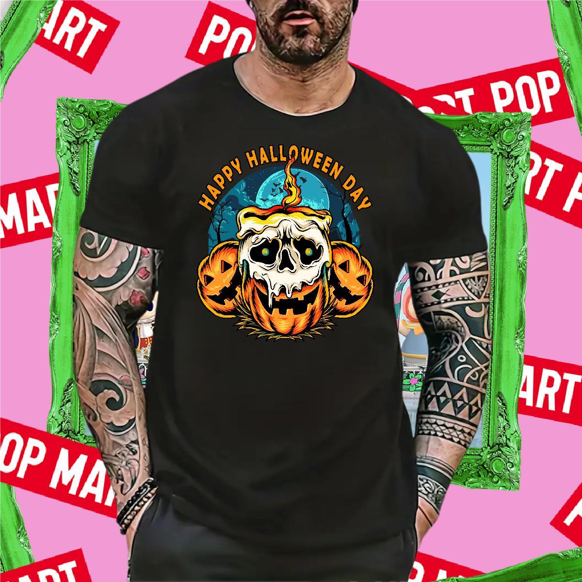 DIY Customized halloween Men Tops Tees 230g 100% Cotton Mens T Shirts Plus Size Custom Street wear Hip Hop O-Neck Short Sleeve Loose Tees Shirts