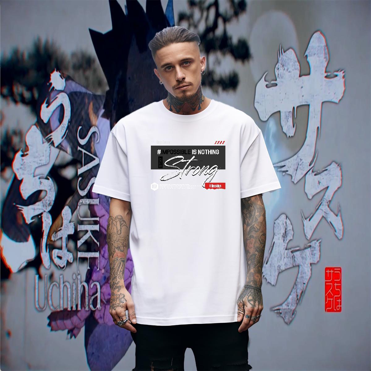 Wholesale Men Tops Tees Street 100% Cotton 230g Floral Print Breathable Short Sleeve strong T-Shirts for Men Casual New Polos