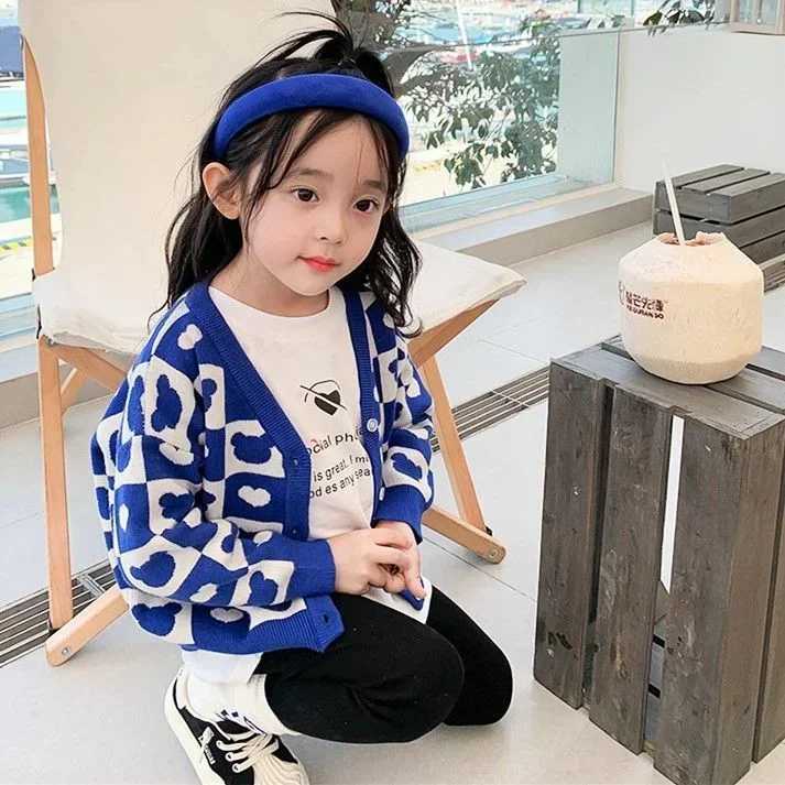 Autumn Winter Girls Boys Fleece Knitting Sweaters Baby Kids Children CardiganXJ240819