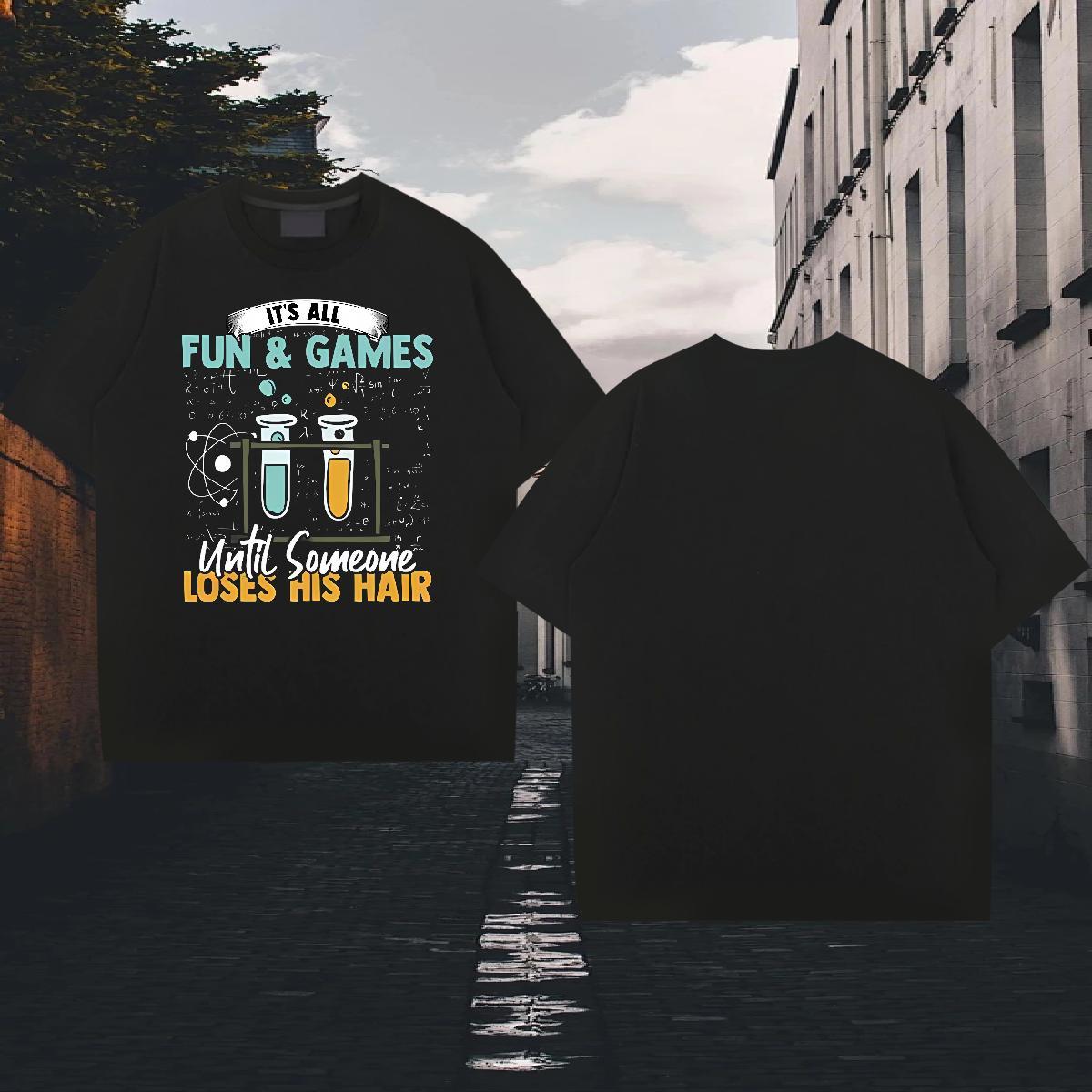 Loose Fit Couples T Shirts Street 230g 100% Cotton DIY Printed Crew Neck Breathable letter T Shirts Men Wholesale Clothes