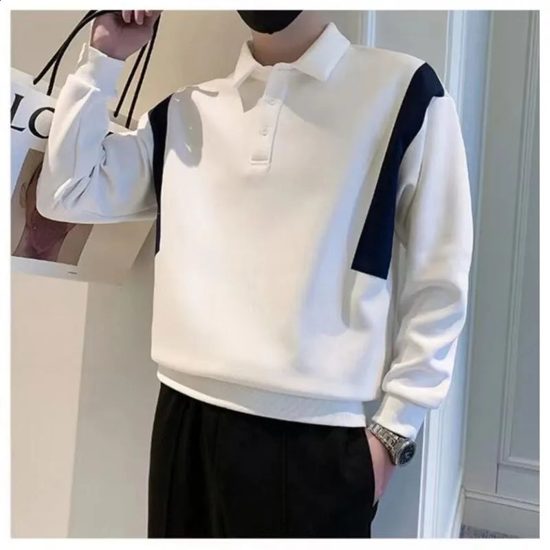 Golf Mens T-shirt Spring Autumn Long Sleeves Golf Polo Shirt Sports Casual Golf Tennis Loose Fashion Tees Mens Golf Clothing 240820