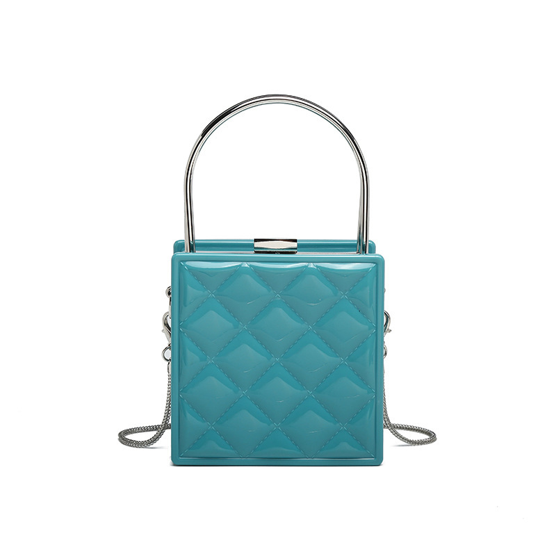 2024 New Women's Chain Mini Mouth Red Box Bag 23049