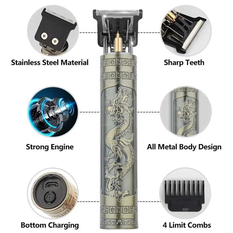 Xiaomi Mens Barber Rechargeable Barber Adult Electric Retro Professional Barber USB Charging Home Hairdressing Salon W240819