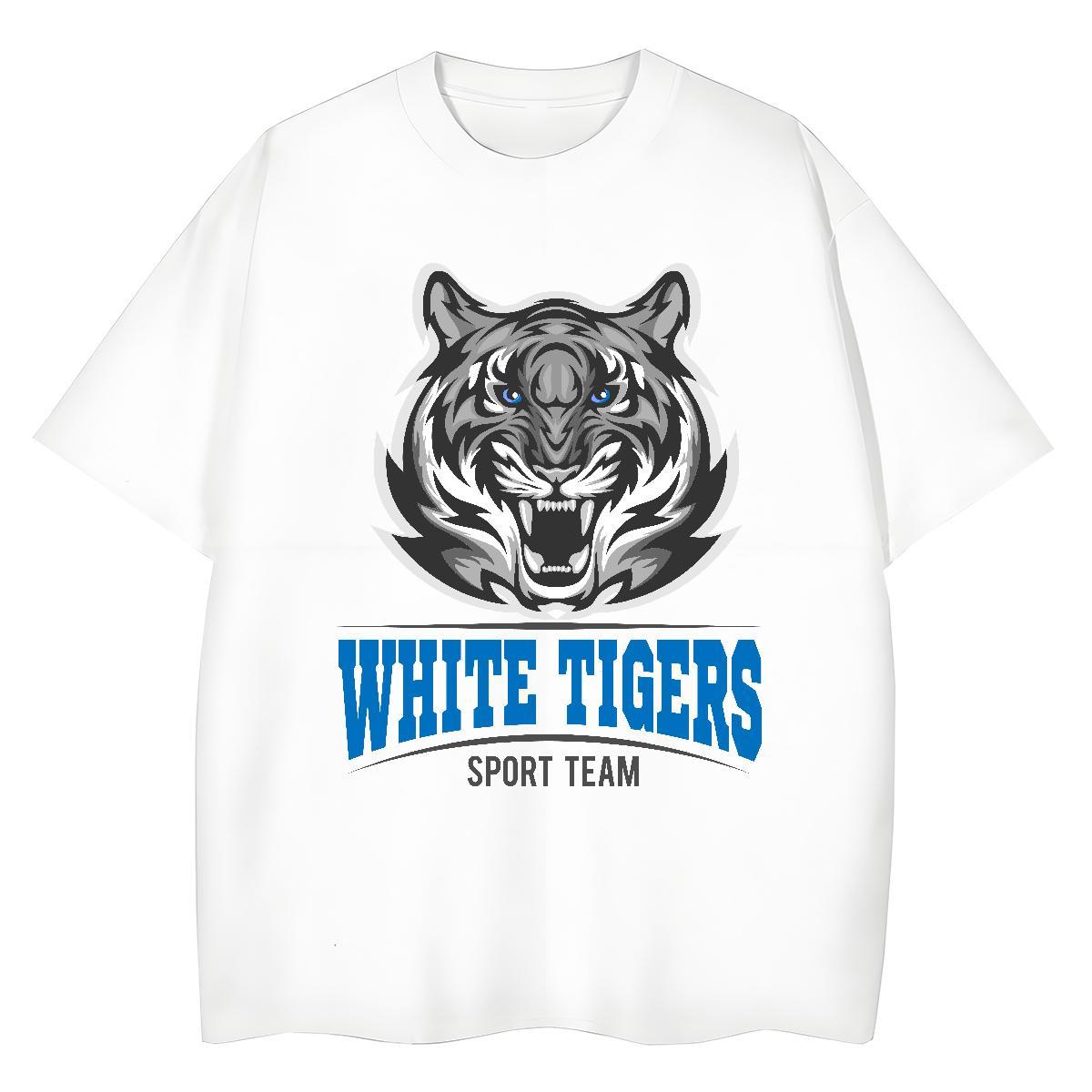 Brand T Shirts Men tiger O Neck Short Sleeves Spring Summer Graphic 230g Cotton Men Tshirts Designer Top Tees