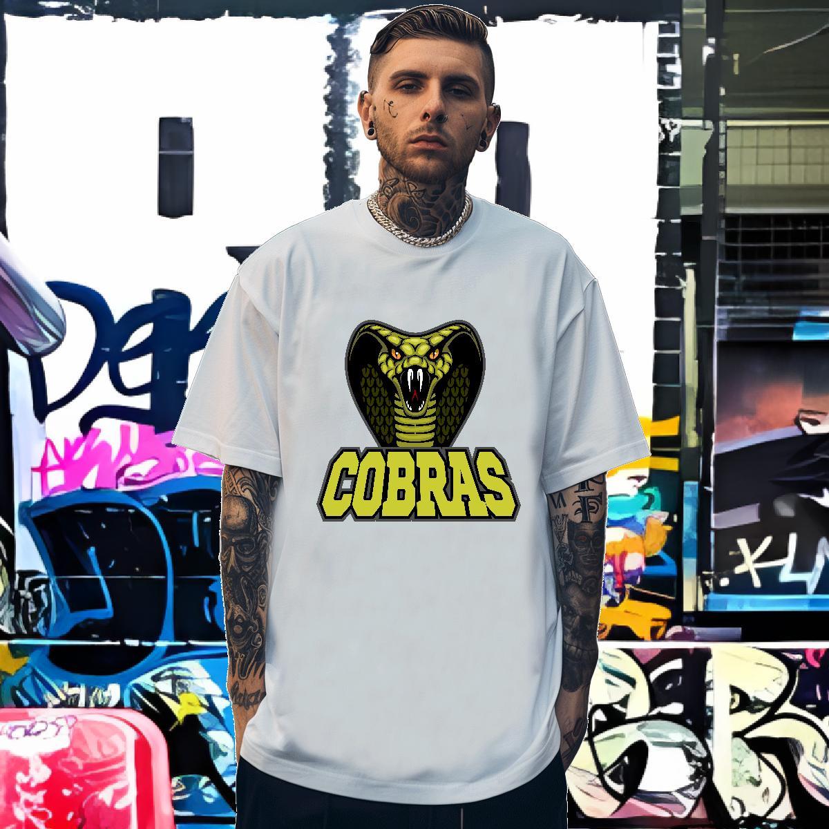Free Shipping T-Shirts for Men cobra Pure Cotton Home Outdoor Customized Print 100% Cotton 230g Tshirt for Man Woman Factory Direct Tees