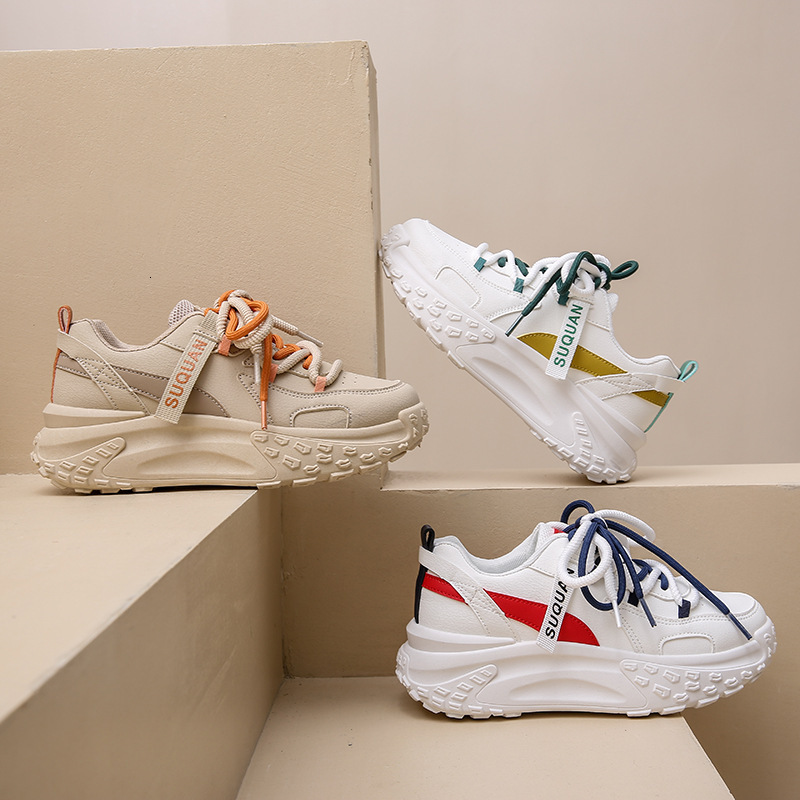 Ddmysports Spring New Dad Female Student Korean Edition Instagram Trendy Versatile Thick Sole Single Sports And Casual Shoes K OUTDOOR